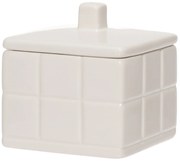 Ceramiczny pojemnik na akcesoria łazienkowe TORINO, 9 x 9 x 10 cm