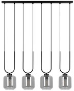 Wisząca szeroka lampa grafitowa L1-L77