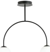 Loftowa lampa sufitowa z mlecznymi kloszami - 4X D114 L7-N70