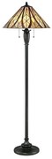 Elstead QZ-VICTORY-FL - Lampa podłogowa Tiffany VICTORY 2xE27/60W/230V