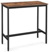 Stolik barowy BARTIS brązowy/czarny