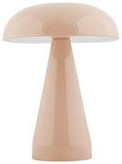 Beżowa lampa stołowa LED ze ściemniaczem i metalowym kloszem (wysokość 20,5 cm) Rachel – Leitmotiv