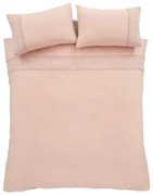 Różowa pościel dwuosobowa 200x200 cm Broderie Anglaise – Catherine Lansfield