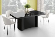Stół Portofino czarny połysk Hubertus rozkładany do 412 cm
