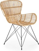 Rattanowe krzesło na stalowych nogach K335