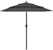 Antracytowy parasol ogrodowy M7-B31