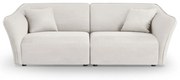 Biała sofa z materiału bouclé 206 cm Tokyo – Cosmopolitan Design