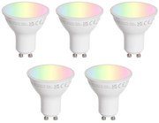 Zestaw 5 żarówek LED GU10 50mm przezroczystych 4,7W 400 lm 2200-2400K