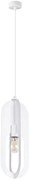 Biała pojedyncza lampa wisząca metalowa loft - A651 F5-N04