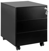 Kontenerek biurowy XD-041-3 czarny UNIQUE