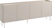 Komoda Desin 220 cm czterodrzwiowa - kaszmir / dąb nagano
