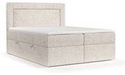 Kremowe łóżko boxspring ze schowkiem 160x200 cm Imagine – Maison de Rêve