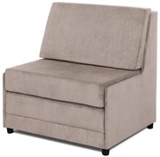 Tapicerowany beżowy fotel spania z funkcją L3-R72