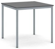 Stół jadalniany, 80x80 cm, ciemnoszara podstawa, grafit