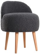 Taboret MIKI, średnica 46 cm, ciemnoszary