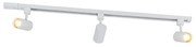 Nowoczesny system szynowy 1-fazowy z 3 reflektorami białymi - Jeana