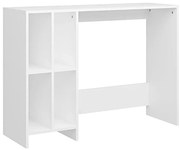 Biurko z półkami na książki w kolorze białym K2-N57