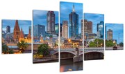Obraz miasta Melbourne (125x70 cm)