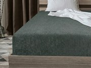 PrzytulneMieszkanie.pl Frotte prześcieradło EXCLUSIVE zielonoszare 90 x 200 cm