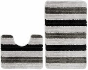 Szary komplet dywaników łazienkowych K7-A26