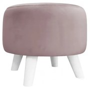 Pufa POLA MG55 pudrowy róż/biała ATOS