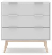 Biała niska komoda 80x83 cm Campus – Marckeric