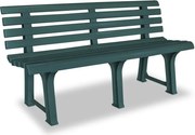 Ogrodowa ławka zielona L4-H05