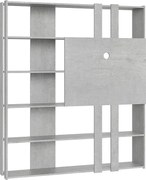 Regał otwarty Kato L z panelem TV Cementu