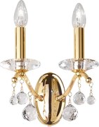 Kolarz 3234.62.3.KoT - Kryształowa lampa ścienna CARMEN 2xE14/60W/230V 24K złoto