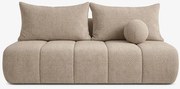 Sofa z Funkcją Spania SARIA Beżowa Szenil Nowoczesna