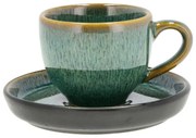 Zielona ceramiczna filiżanka na espresso 70 ml Gastro Green/Black – Bitz