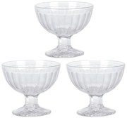 Pucharek do lodów deserów STRIPE, 3 sztuki x 200 ml