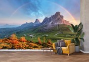 Fototapeta - Tęcza nad skałami (196x136 cm)