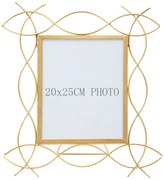 Metalowy stojąca ramka na zdjęcia Mauro Ferretti Glam X, 35,5x37 cm