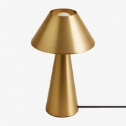 Żelazna Lampa Stołowa Silenora Złoto - Sklum