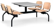 Euroseat Zestaw kuchenny 1930 x 1200 - siedziska buk, blat szary