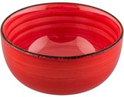 Lamart LT9101 ceramiczna miska Happy, średnica11,5 cm, czerwona