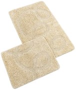 Bellatex Zestaw dywaników łazienkowych bez wycięcia BANYSILVER beżowy, 60 x 100, 60 x 50 cm