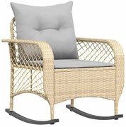 Bujane krzesło ogrodowe beżowo szare P2-B76