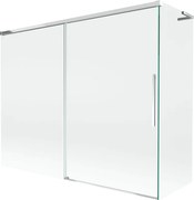 Mexen Rox L parawan nawannowy 2-skrzydłowy rozsuwany 190 + 80 x 150 cm, transparent, chrom - 8C9L-190-080-01-00