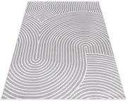 Szaro - biały prostokątny dywan nowoczesny R8-S54