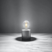 Lampy biurkowe industrialny Nalvado, beton - 1 źródło światła 3000K - L.10 x H.10 cm - szary