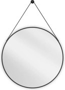 Mexen String lustro łazienkowe okragłe 70 cm, rama czarna - 9854-070-070-000-70