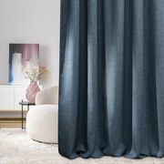 Zasłona zaciemniająca na taśmie marszczącej blackout strukturalny ciemny niebieski 140 x 280 cm 1 szt.