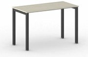 Biurko PRIMO SQUARE, 120x60 cm, czarna podstawa, dąb naturalny