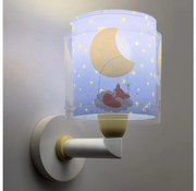 Dalber 76639 - Dziecięca lampa ścienna MOON DREAMS 1xE27/15W/230V niebieska