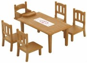 Sylvanian Families Meble - stół jadalny zkrzesłami
