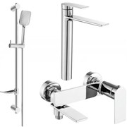 Mexen Zero DF62 zestaw wannowy, chrom - 7113DF62-00