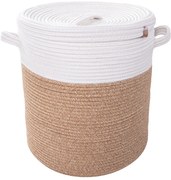 Koszyk pleciony Kosz beżowo-kremowy TANGLEE 035x040 inny