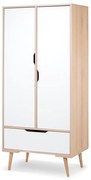 Szafa SOFIE biała/buk dwudrzwiowa LITTLE SKY